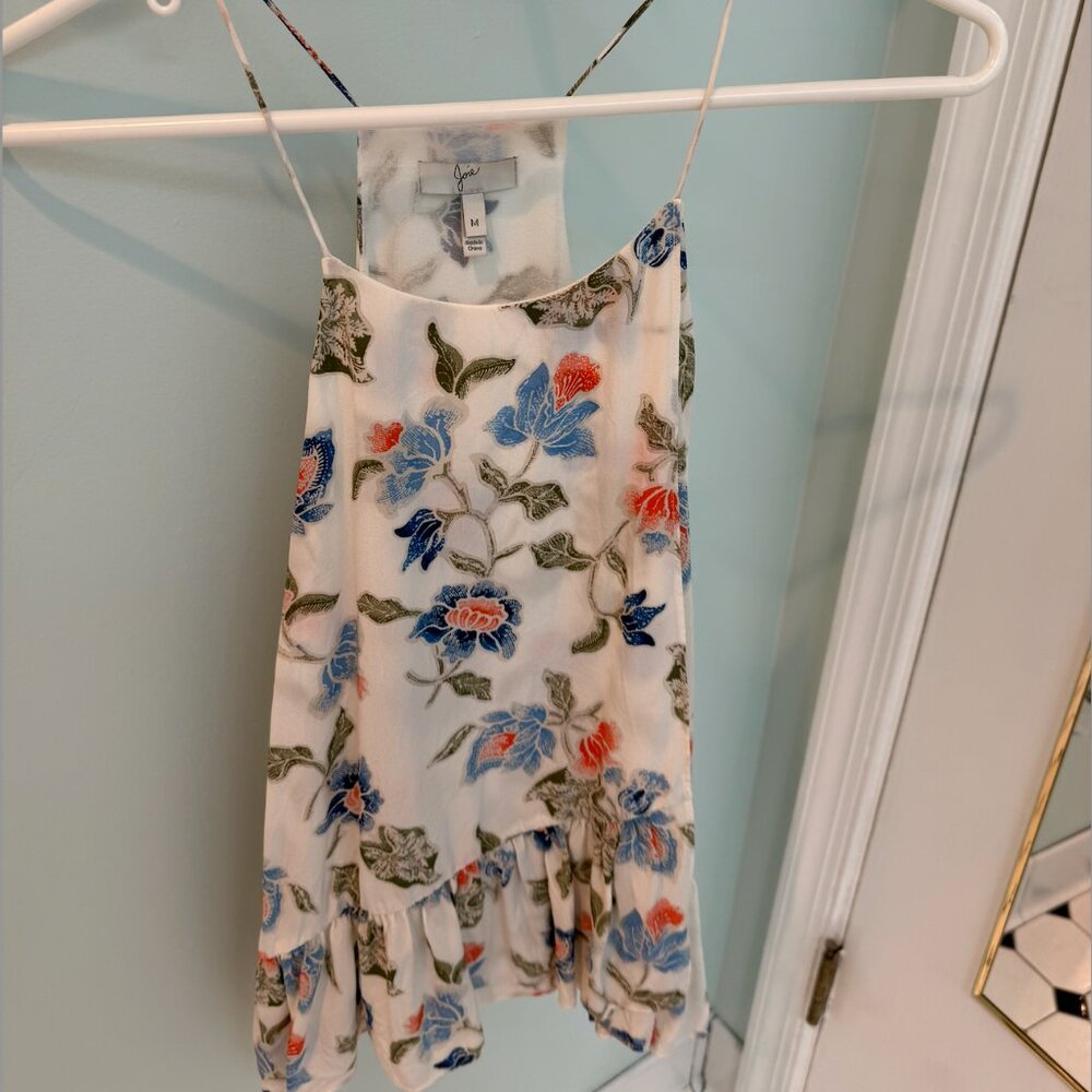 Joie Floral Ruffle Top Size M